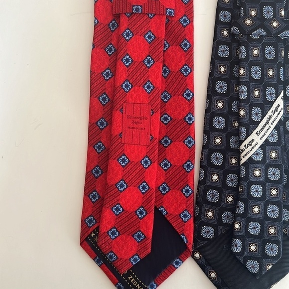 Ermenegildo Zegna Set of 2 100% Silk Ties - Picture 3 of 7